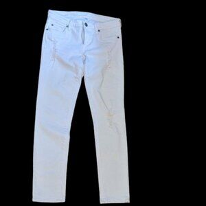 Kut From The Kloth White Boyfriend Jeans